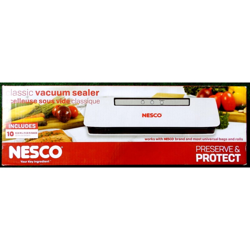 Nesco VS-C1 Classic Vacuum Sealer Food Preserve, Protect bags not