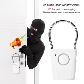 120dB Door Alarm Vibration Window Burglar Alert Home Security for Home Office Hotel Protection,Alarms
