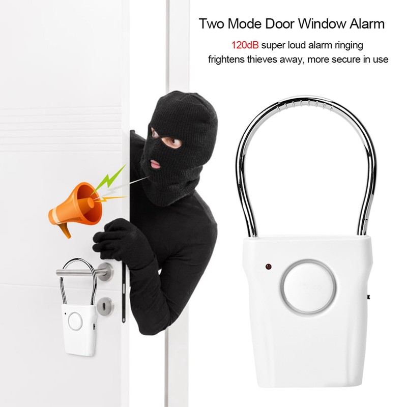 120dB Door Alarm Vibration Window Burglar Alert Home Security for