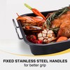HONGBAKE Small Roasting Pan with Flat Rack, Nonstick Chicken Roaster