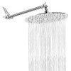 NearMoon Rain Shower Head with 11'' Adjustable Arm, High Pressure