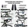 Par Puño Suave Bicicleta Silicon Bmx Ruta Urbana Antideslizante Negro