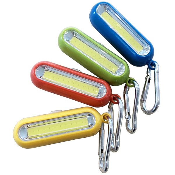 PALMIER RAIHOL Mini LED Light with Carabiner COB Flashlight Lighting, Key Holder, Outdoor, Camping, Running, Walking,