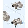 Hibbent All Metal Solid Brass Shower Arm 3-Way Diverter Valve