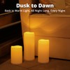 NURADA Large Outdoor Solar Candles Waterproof - 8" x 4"