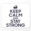 Fabulous Mauspad Keep Calm and Stay Strong Parodie Sport Krafttraining,