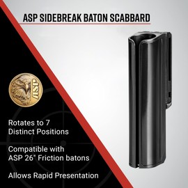 ASP, Inc. Sidebreak Baton Scabbard for ASP Batons, Duty Belt Accessories for Police Officers, Security Guards, and Law Enforcement, Tactical and Personal Defense Equipment, Baton Holder for Duty Belt