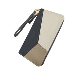 Benixmidart Multifunctional Women's Wallets, Womens Purses Coin Purse with Card Holder, Leather Wallets for Women with Zipper Closure and Multiple Pockets (Black, L)