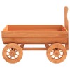 CHARMMA Decorative Wagon Natural Wood Solid fir Wood Medium Portable,Wheelbarrows-364227