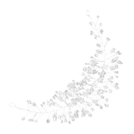 FOMIYES Elegant Floral Bridal Headband Dazzling Rhinestone Wedding Headpiece for Brides and Bridesmaids Comfortable Waterdrop Hair Accessory for Special Occasions