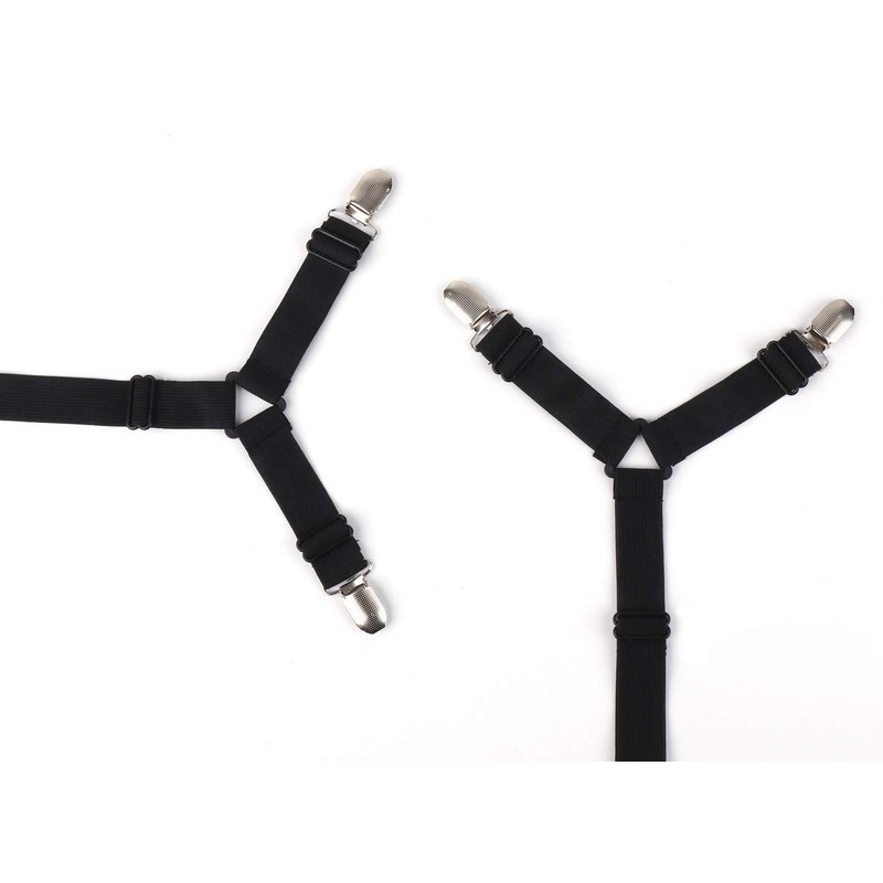 Bed Sheet Clips, Set of 2 Types, 3 Pieces, 6