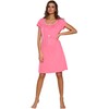 Italian Fashion IF Women's Maternity Nightdress Dagna 0114 (Pink, M)