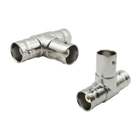 iYueMps BNC T Type 3 Way Splitter Female to Female Adapter Connector for Coax Coaxial Cable (10 Pcs)