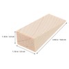TEHAUX 2pcs Wooden Door Stop Non- Design for Bedroom and