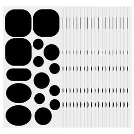 20 Sheets Black Puffer Jacket Repair Patches, Self Adhesive Down Jacket Nylon Patch Washable Fabric Clothing Repair Tape for Down Coats Tents Sleeping Bags Clothes