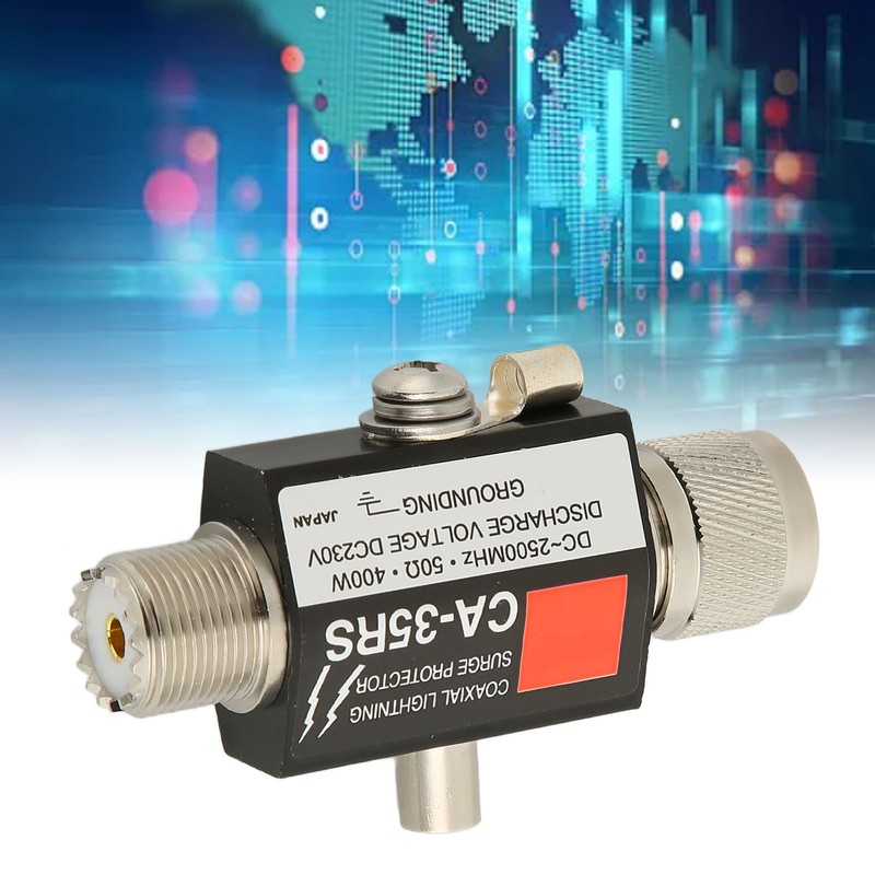 UHF Coaxial Lightning Surge Arrester 400W Male to Female Lightning