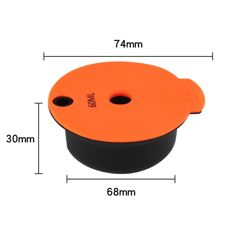 Reusable Coffee Capsules, Compatible with Bosch Tassimo Machines, Refillable Coffee