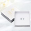 ABIGY Moonstone Stud Earrings 925 Sterling Silver Pointer Moonstone Stud