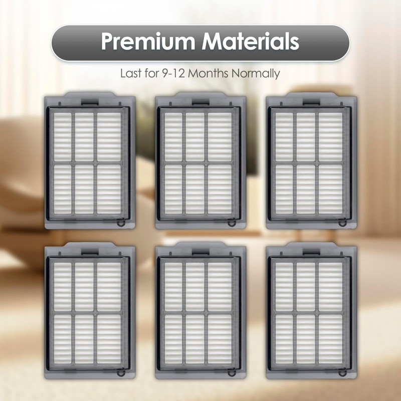 (6 Pack) Plus 505 Combo Replacement HEPA Filters Compatible with