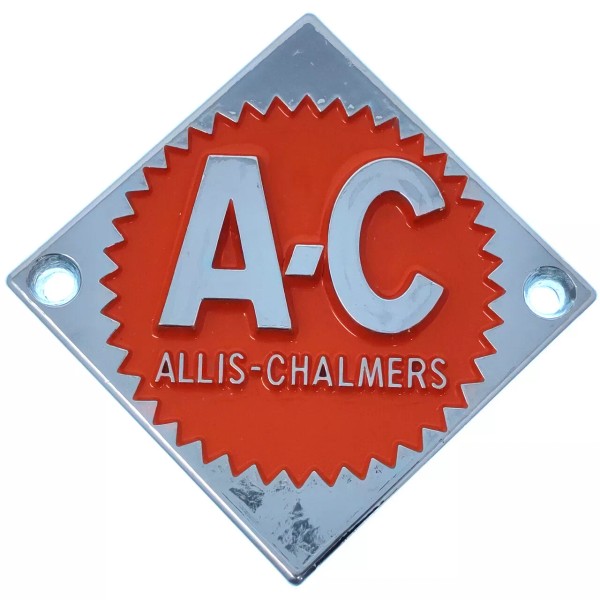 Allis-Chalmers Persian Orange #2 Allis Chalmers Steering Wheel Emblem Front