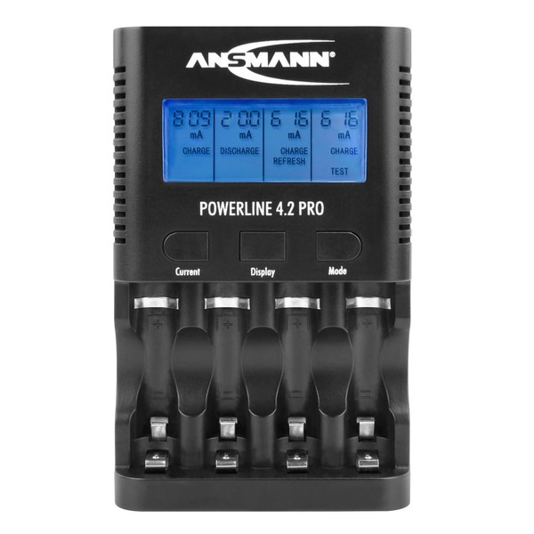 Ansmann Powerline 4.2 Pro Individual Battery Charger for AA, AAA + USB Port