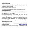 MSM - Methylsulfonylmethane - 365 Tablets - 2000 mg Daily