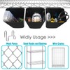G.CORE Large Grid Wall Bins - 6Pack Black Gridwall Accessories