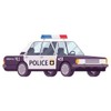 Police Car Artwork Vinyl Wall Decal - 911 Emergency Vehicle