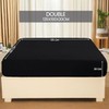 Utopia Bedding Double Fitted Sheet, Black - 12 Inch (30cm)