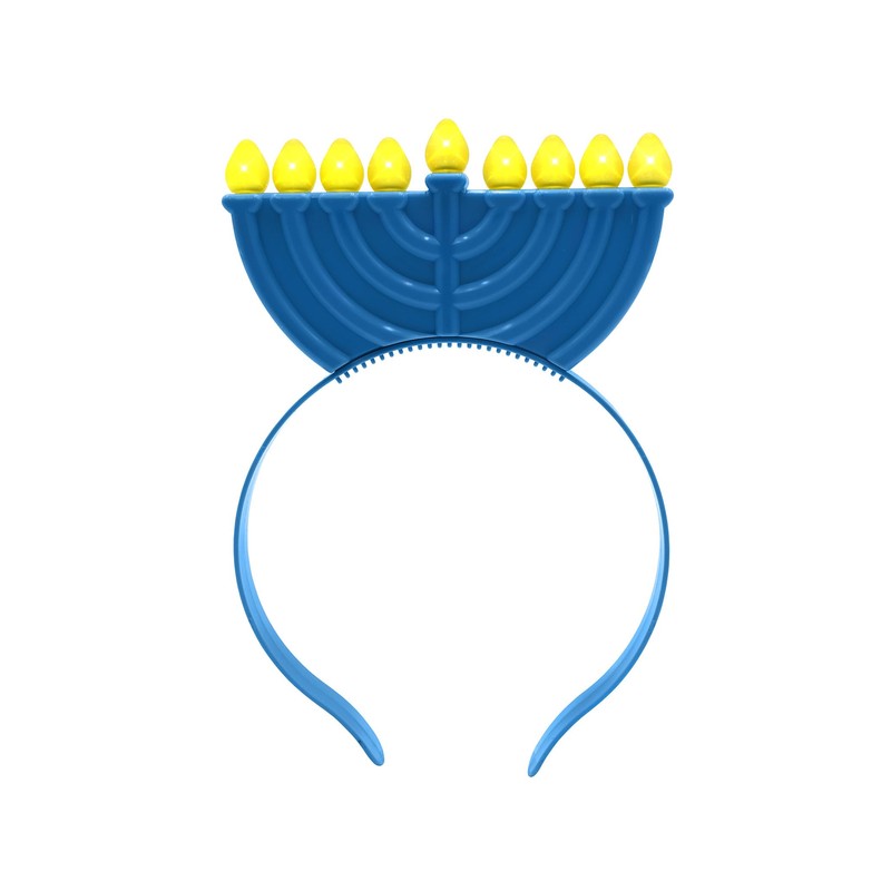 Morph Light-Up Hanukkah Menorah Costume Headband for Adults 9 LED