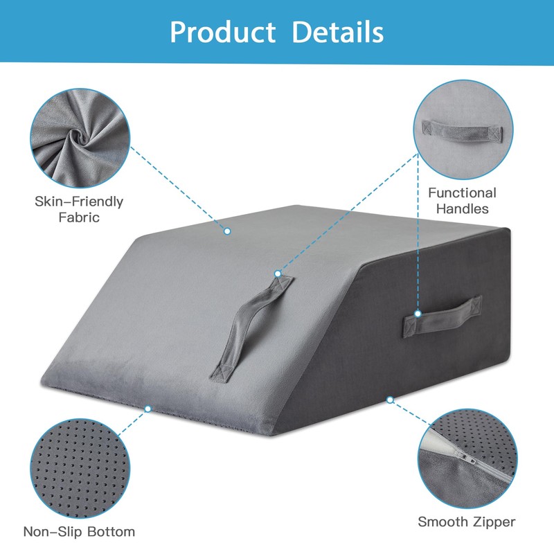 MEGCXIT Leg Pillow Elevation Blood Circulation, Leg Wedge for Elevation
