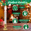 4 Pack Window Candles Battery Operated with Timer,Christmas Window Candle