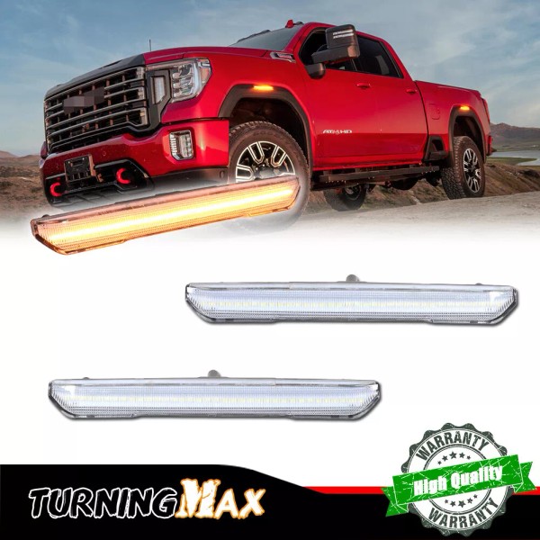 GTINTHEBOX For 20-24 GMC Sierra 2500 3500 Denali AT4 Amber