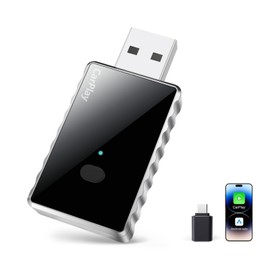 RAINDROPS Mini Wireless CarPlay Adapter for Carplay & Android Auto,2-in-1 Adapter,Plug & Play Car Accessories,Convert Wired to Wireless,Fast auto Reconnect