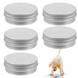 NOPKESV Pack of 5 Training Dog Fragrance Nose Odour Container Round Tin Metal Tin Container Holder Sniffing Dog Accessories Tool Work For