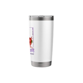 Strawberry Motif Fruit Berry Cheeky & Sweet Funny Stainless Steel Insulated Tumbler
