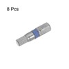sourcing map 8pcs H5 Hex Screwdriver Bit 5mm 1/4" Hex