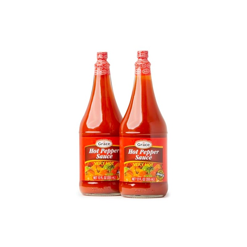 Grace Hot Pepper Sauce 12oz - 2 Pack Hot Sauce