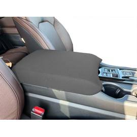 Car Console Covers Plus Made in USA Designed for Honda Pilot 2023-2026, Honda Passport 2024-2026 & Honda Ridgeline 2024-2026 Neoprene Auto Armrest Center Console Cover Protector (H5) Gray
