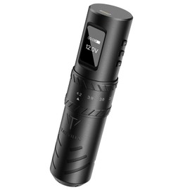 Tattoo Gun portable tattoo machine, 2400mAh Rotary Tattoo Machine with 7 stroke length Options, Pro Tattoo Guns with Motor Power reliable for all kinds of needles, ink (One Battery)