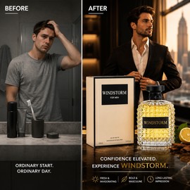 Men’s Floral Cologne Spray for Daily Wear – 100ml Fresh Masculine Fragrance for Work, Dates & Travel