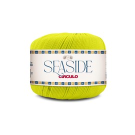 CIRCULO Seaside Yarn, Perfect for Beachwear, Bikinis & Cover-Ups, Quick-Drying & Lightweight, Fingering Weight, 100% Polyamide, 180.4 yds, 50g (1729 - Neon Yellow)