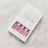 KKUUOO Stiletto Press on Nails Medium Fake Nails Light Pink