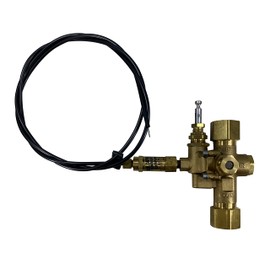 3/4" Female NPT Inlet/Outlet, Unloader Pilot Check Valve, plus Throttle Control Cable for 6.5HP MAX Gas air Compressors (140-175 PSI, 60" Throttle Control Cable & Unloader Valve)