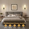 Battery Operated Wall Sconce: Set of 2 Wireless Wall Light
