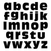 Alphabet Letters Lowercase Black MAG-NEATO'S(TM) Novelty Gift Locker Refrigerator Vinyl