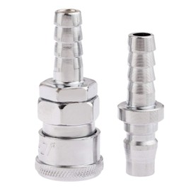 Air Line Hose Fittings Quick Release Coupler Bayonet Connectors for 10mm Inner Diameter-Pack of 2