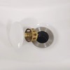 GZILA Vessel Sink Drain Without Overflow, White Pop-Up Drain With