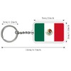 FHZJKJX Mexico Flag Keychain Mexican Key Ring-2 Pack