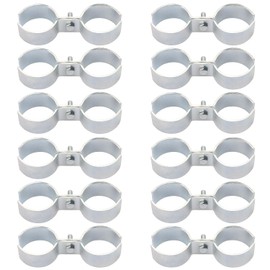 12 Packs 1 Inch Kennel Clamps, Saddle Clamps, dog kennel clamps, by GENHAKON
